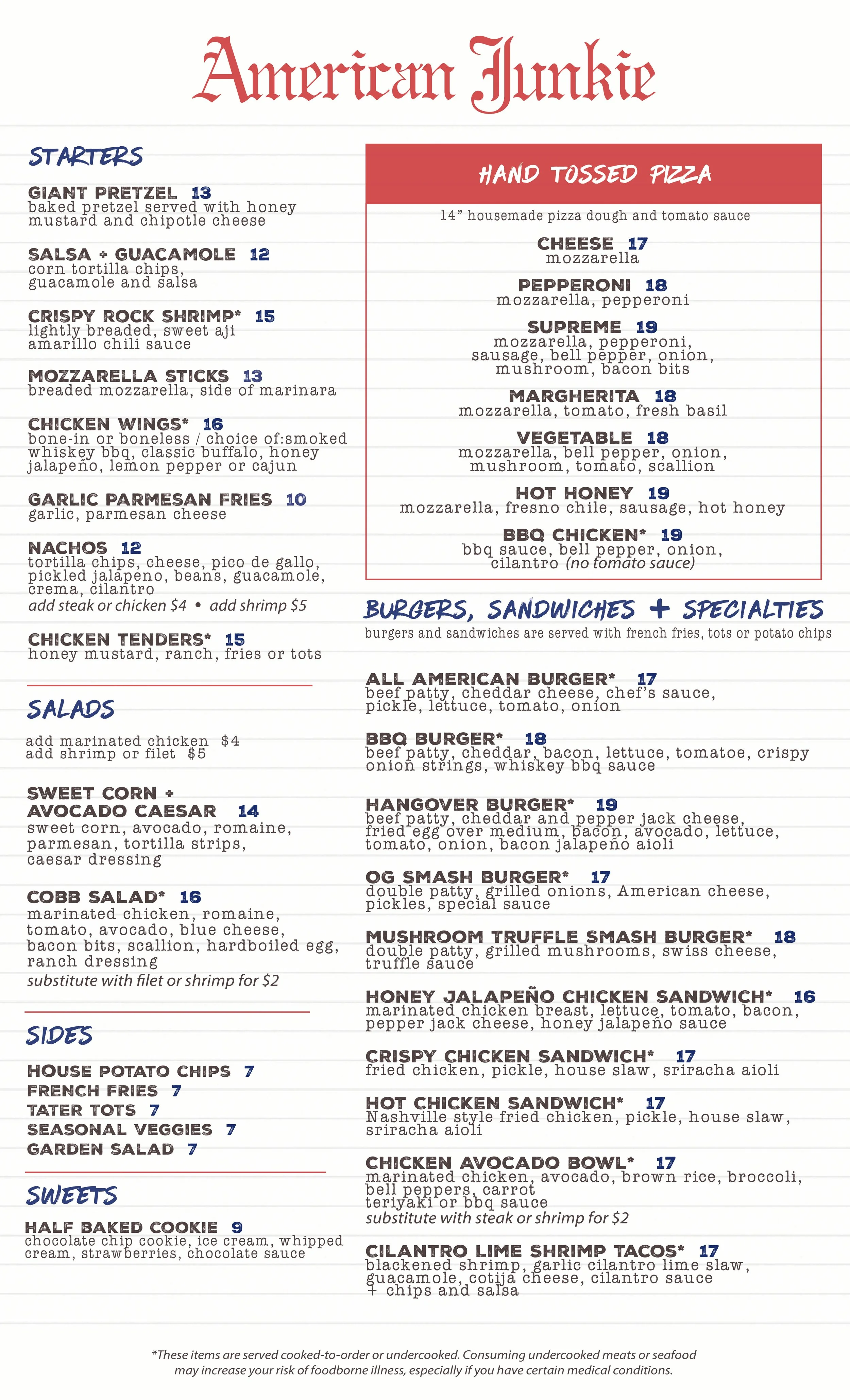 Menu — AJHB